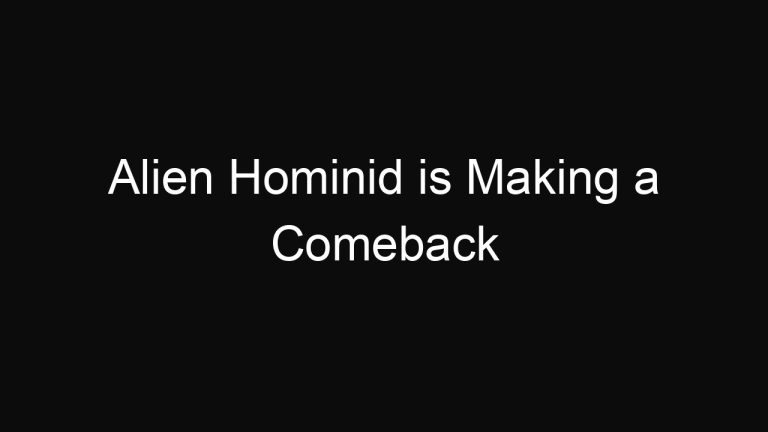 Alien Hominid is Making a Comeback