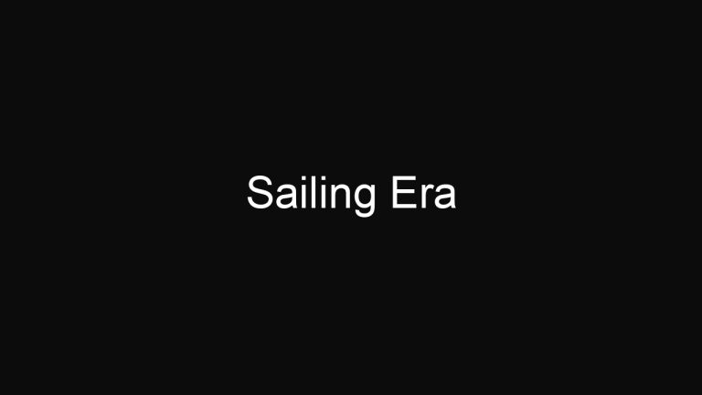 Sailing Era