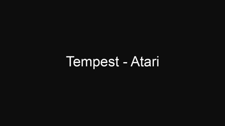 Tempest – Atari