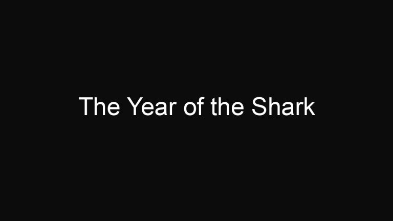 The Year of the Shark