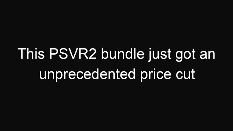 This PSVR2 bundle just got an unprecedented price cut