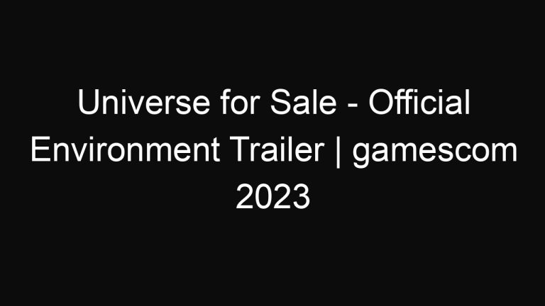 Universe for Sale – Official Environment Trailer | gamescom 2023