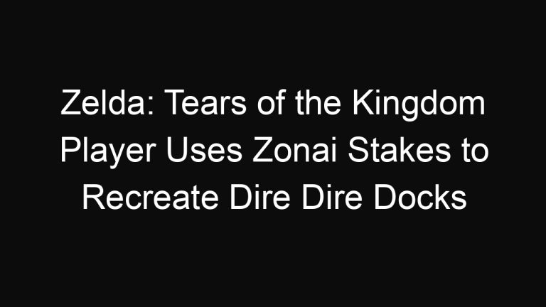 Zelda: Tears of the Kingdom Player Uses Zonai Stakes to Recreate Dire Dire Docks